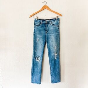 Vervet Womens High Rise Medium Wash Denim